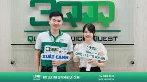 chuc mung 2 ban hoc vien xuat canh thang 10 2