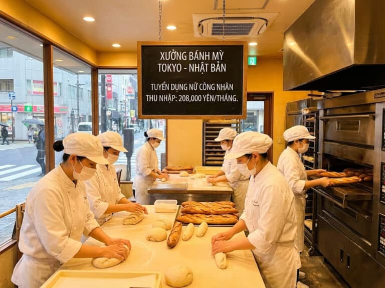 tuyen 5 nu lam banh my tai tokyo nhat ban