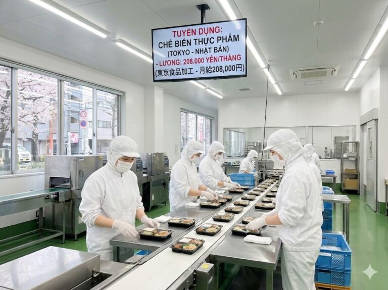 tuyen 8 nu che bien thuc pham tai tokyo